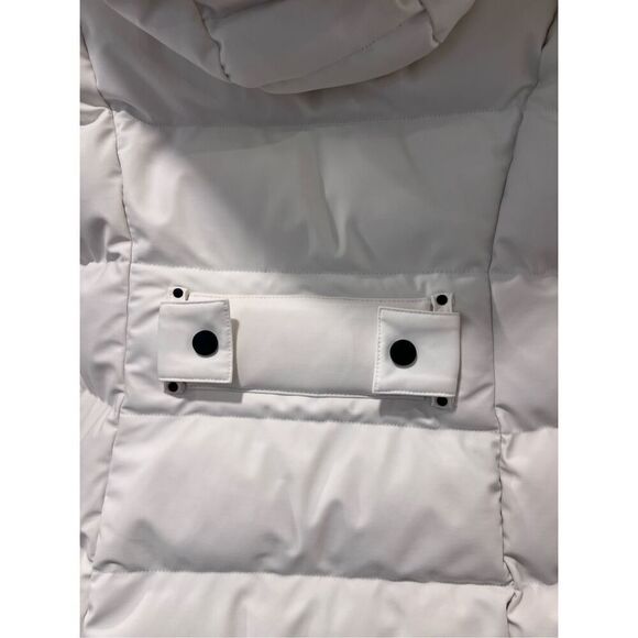Moose Knuckles Women's White Down Puffer Snow Winter Jacket Size Small NWOT - Picture 12 of 16